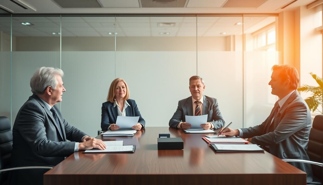 Family elder care planning discussion